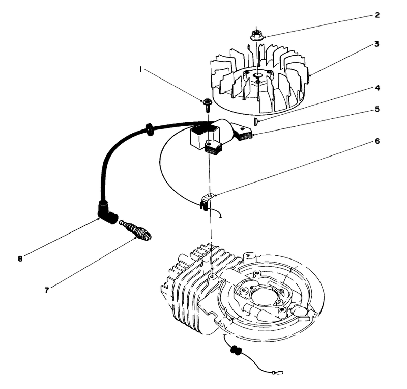 Flywheel and Magneto Assembly
