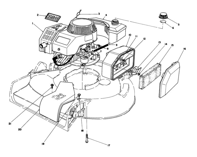 Engine Assembly used On Units With Serial No 6000101 6004101