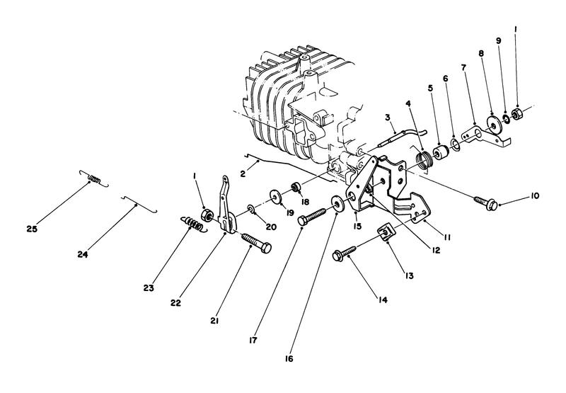 Governor Assembly Engine 47pe4 used On Units With Serial No 6000101 6004101 Engine 47pf5 used On Units With Serial No 6004102 and Up
