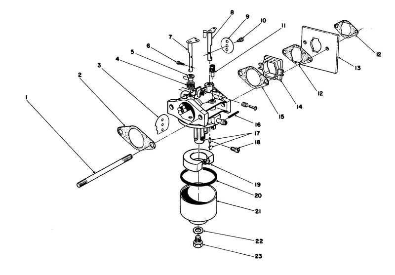 Carburetor Assembly engine No 47pf5 engine No 47pg6