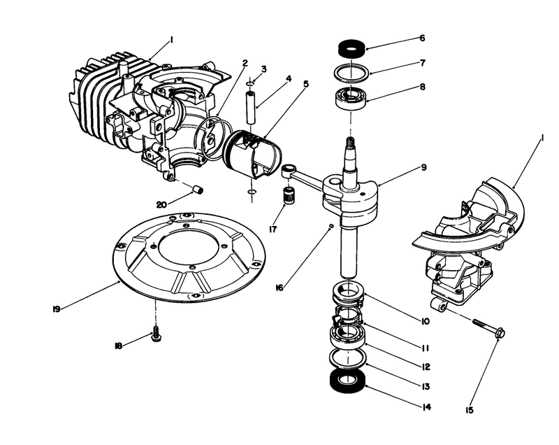 Crankshaft Assembly engine No 47pf5 engine No 47pg6
