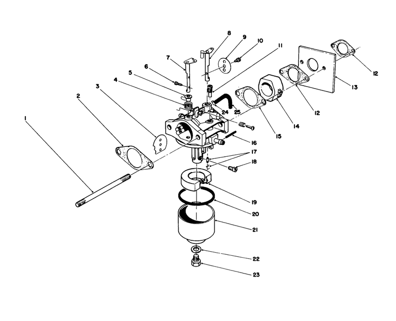 Carburetor Assembly model No 47ph7