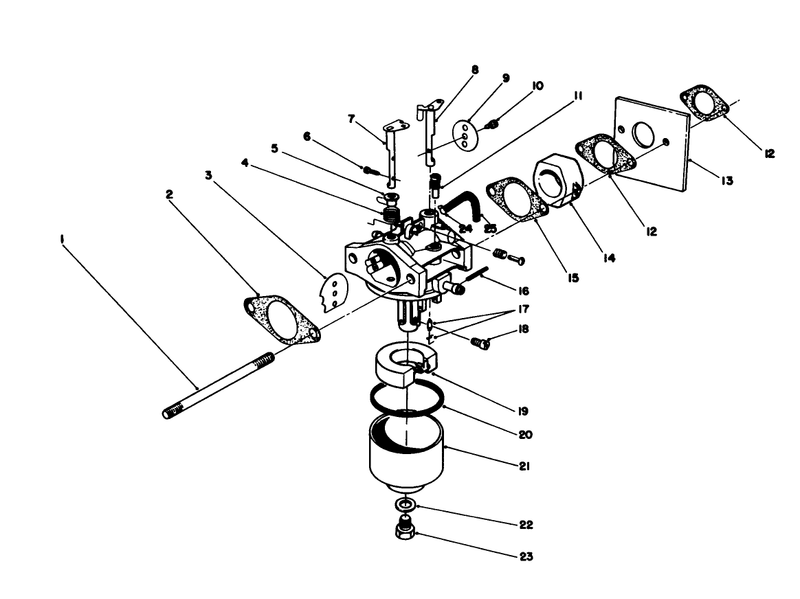Carburetor Assembly model No 47ph7