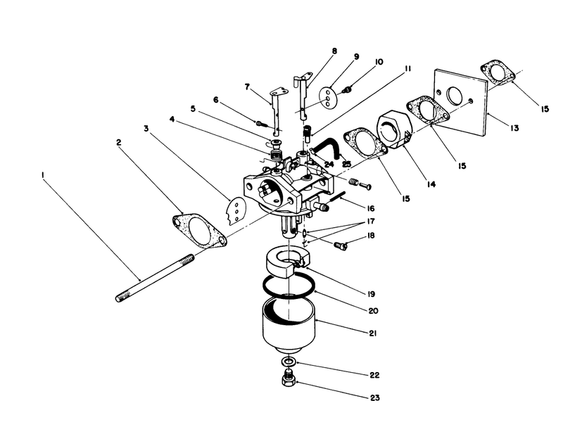 Carburetor Assembly model No 47pj8