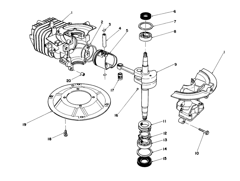 Crankshaft Assembly model No 47pj8