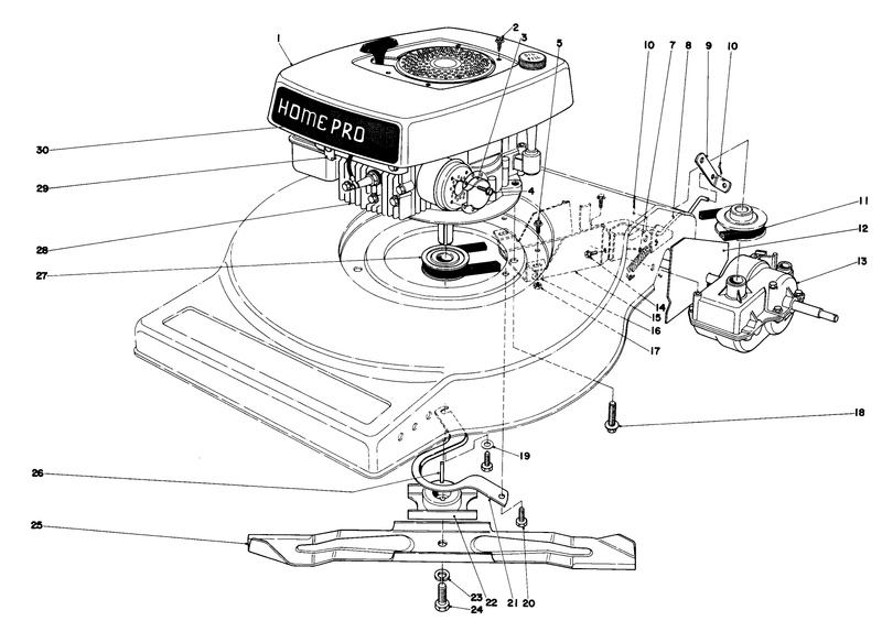 Engine Assembly model No 16830