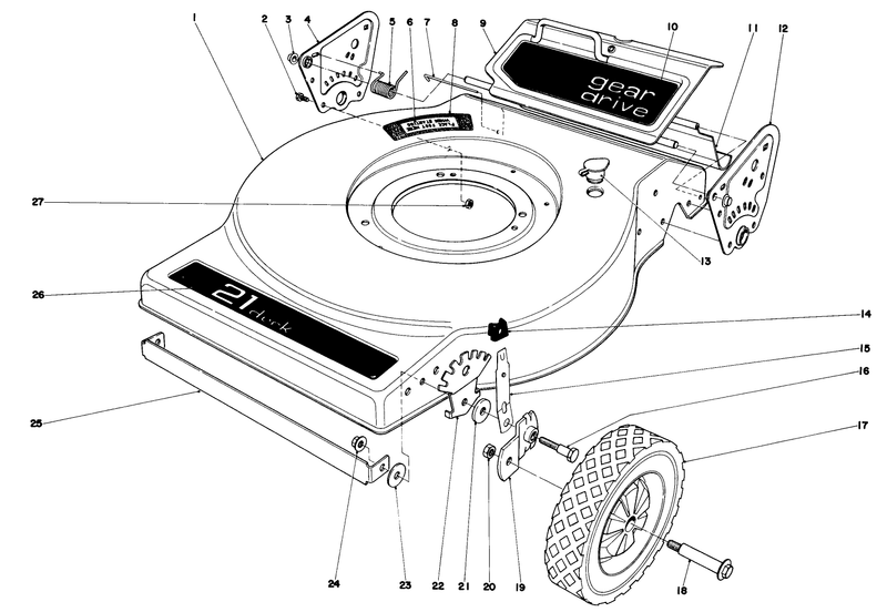 Mower Housing model No 16830