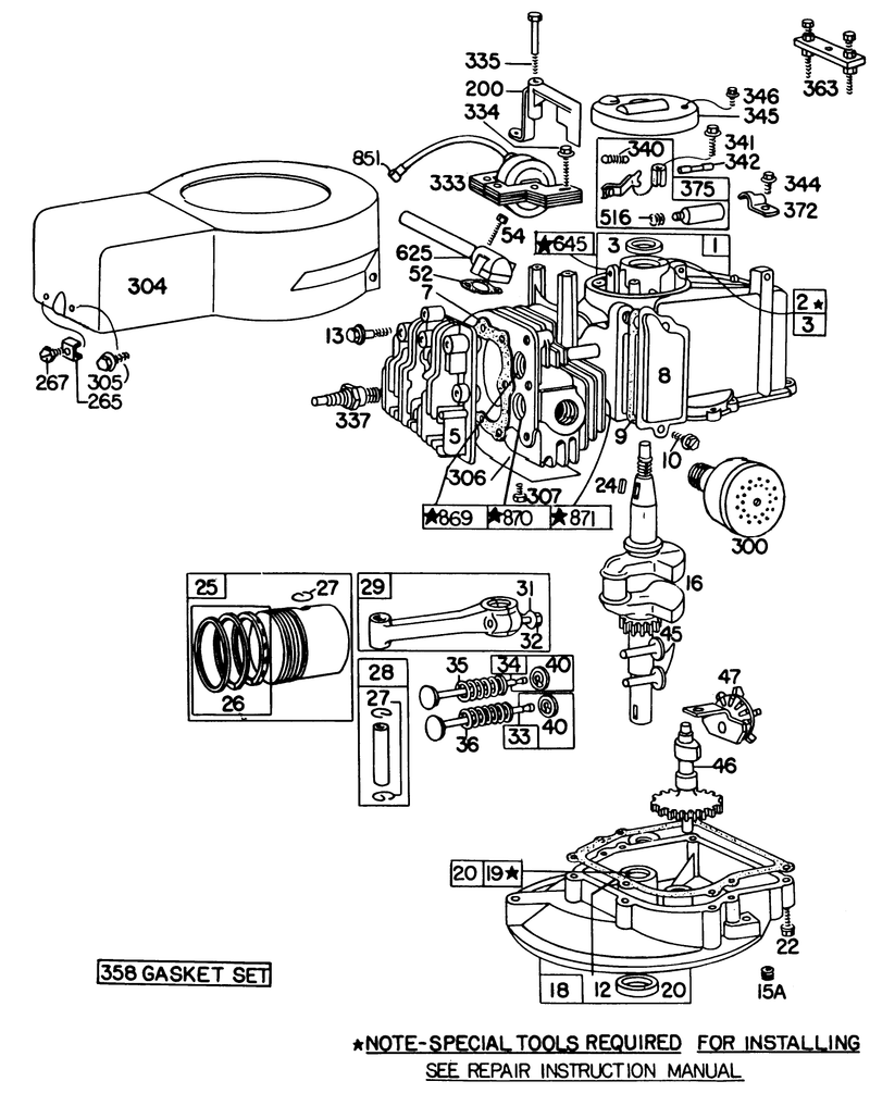 Briggs and Stratton Engine Model No 92908 2055 01briggs and Stratton Engine Model No 93508 0197 01 21in Hand Propelled model 16860
