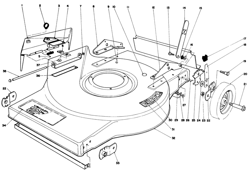 Mower Housing Assembly Model 16860