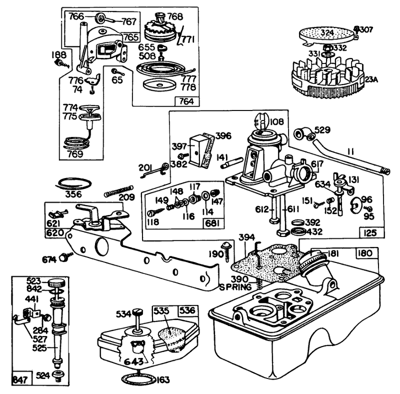 Engine Model No 92908 2059 01 21in Self Propelled model 16870