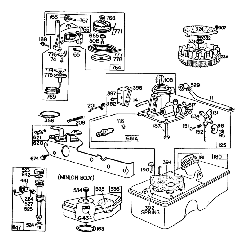 Engine Model No 93508 0198 01