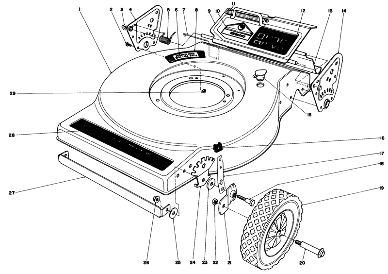 Mower Housing model No 16890