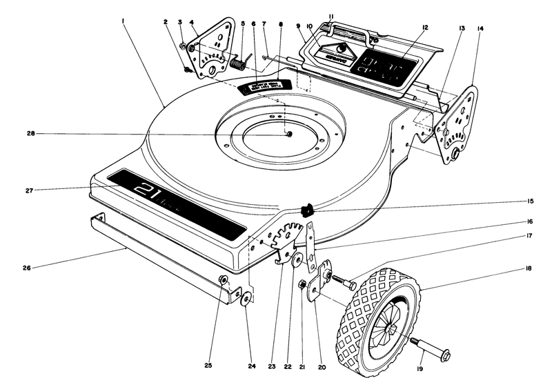 Mower Housing model No 16890