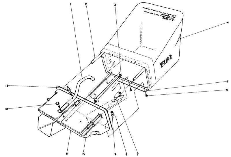 Grass Catcher Assembly model No 16880 and 16890