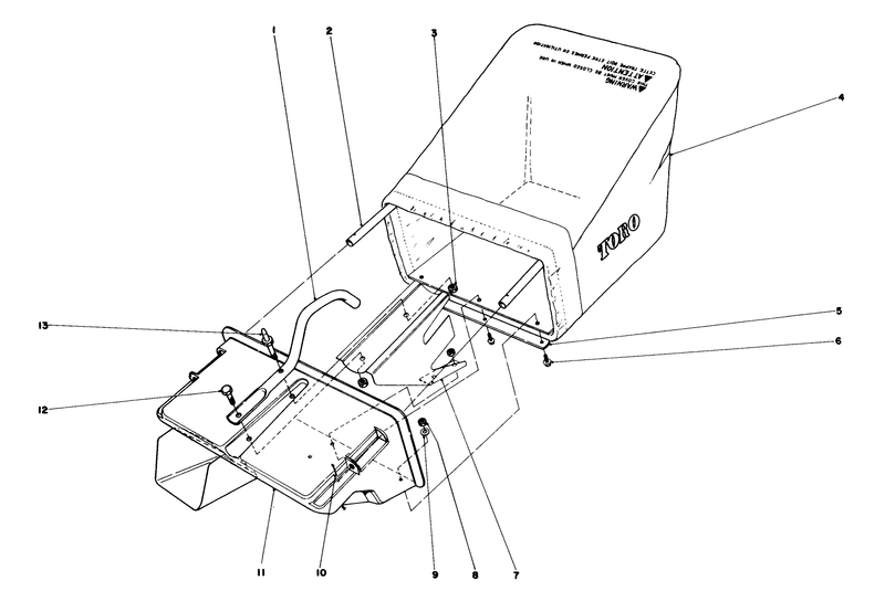 Grass Catcher Assembly No 11 0269 model No 16880 and 16890