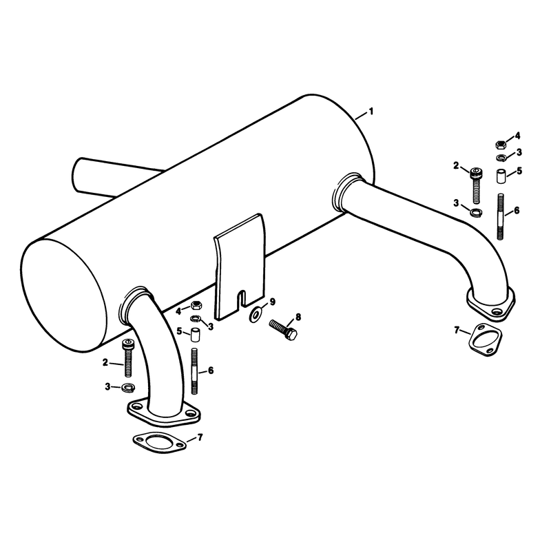 Exhaust Engine Kohler Model No Kt17qs Type No 24324 Continued