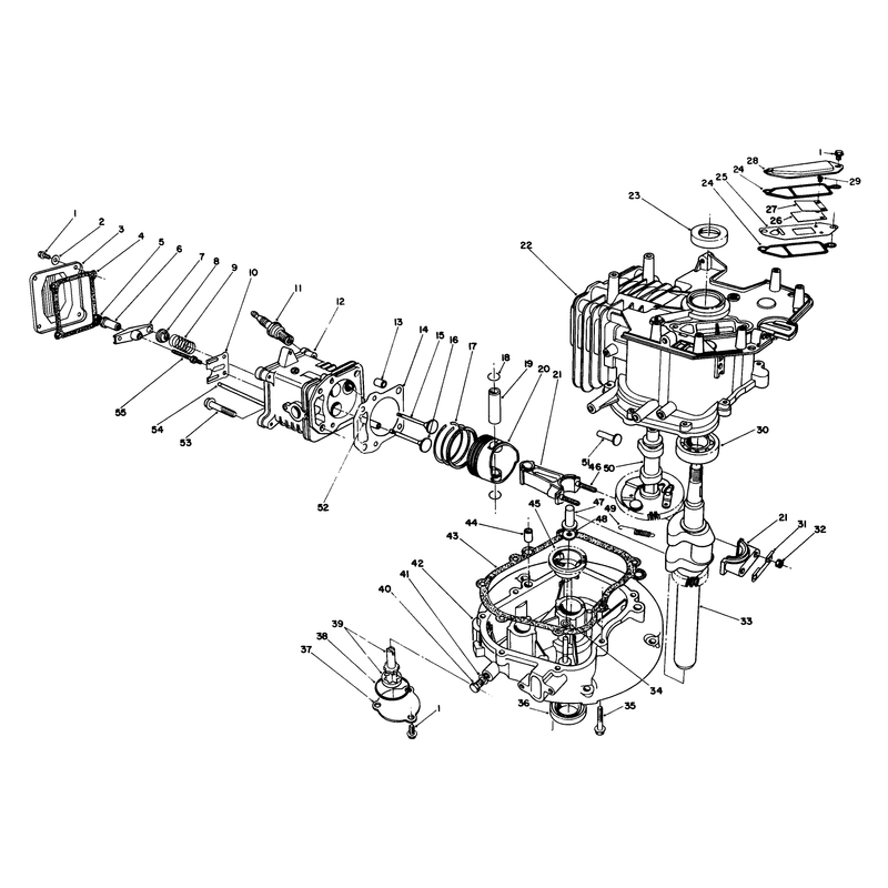 Crankcase Assembly Model No Vml0-5
