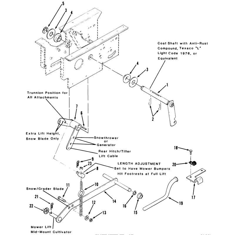 Hydrostatic Lift Linkage 312-H & 416-H