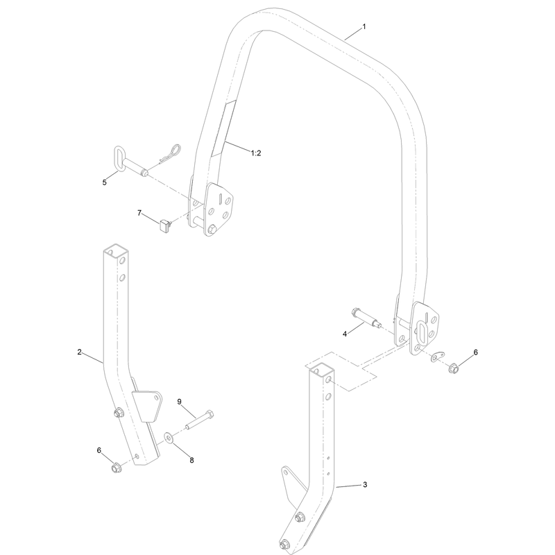 Roll Over Protection System Assembly No 139-8063