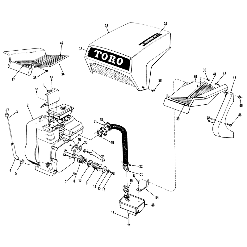 58in Professional Engine Assembly Parts List