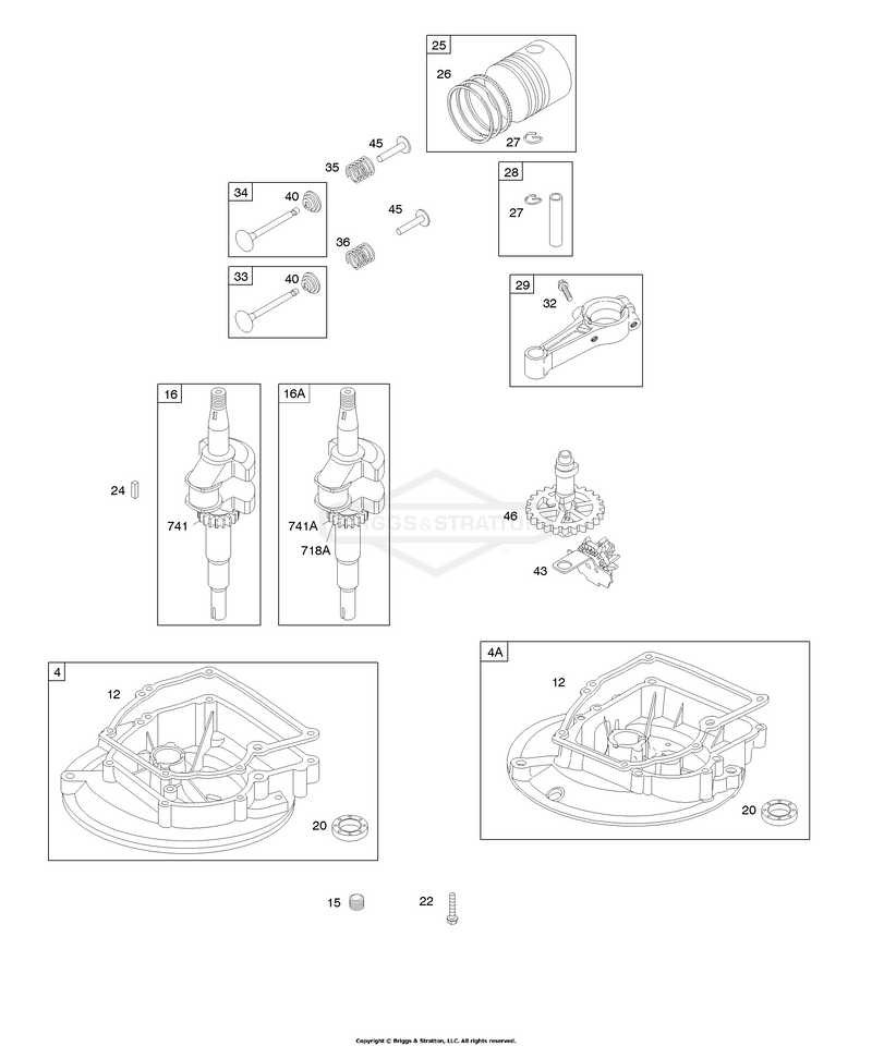 Camshaft, Crankcase Cover/Sump, Crankshaft, Piston/Rings/Connecting Rod