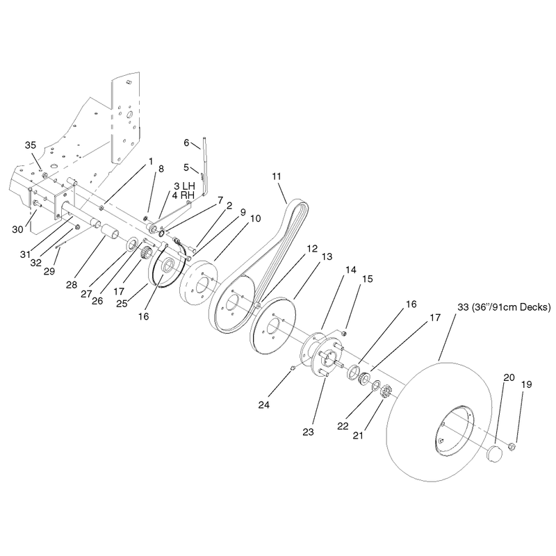 Wheel Drive and Brake System Assembly