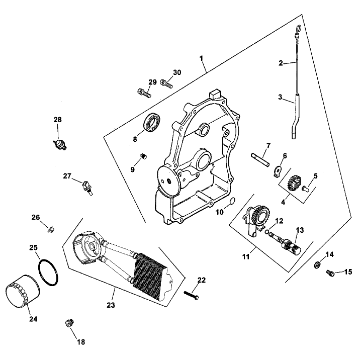 Group 3 Oil Panlubrication ch26s-78511 Kohler