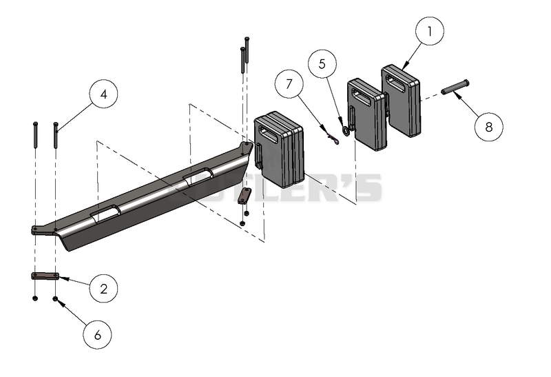 Pro-Series 3 Bag Catcher System Installation Counter-Weight Parts List