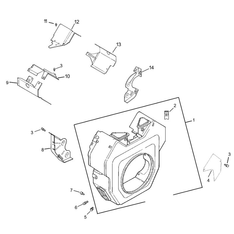 Group 6 Blower Housing Assembly Kohler CH740-0007