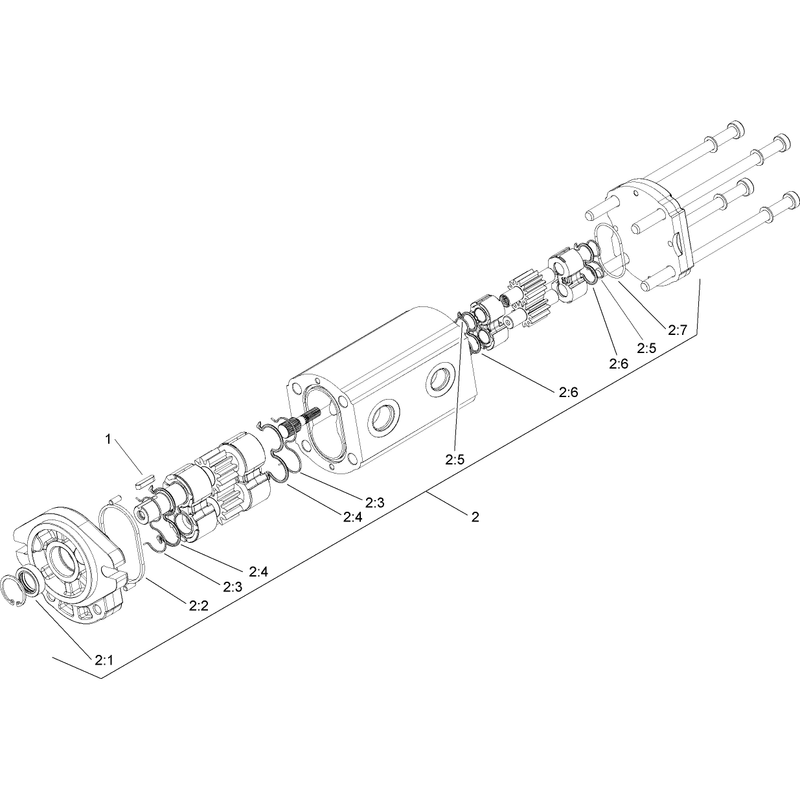 Hydraulic Gear Pump Assembly No 106-7650