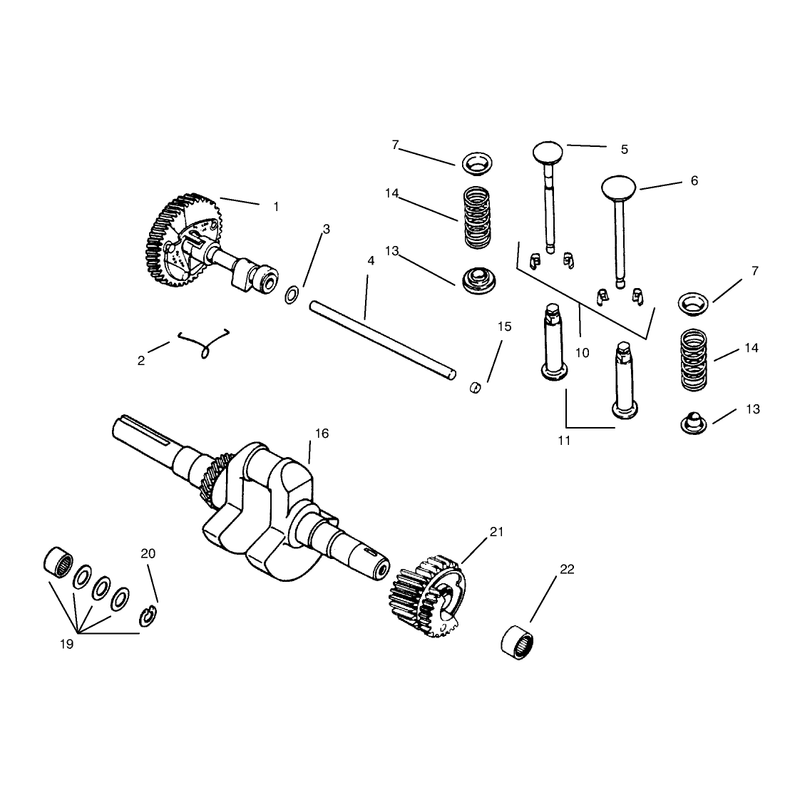 Camshaft Crankshaft and Valves