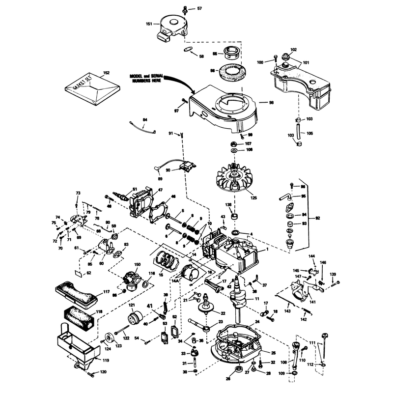 Engine Tecumseh Model Tvs90-43228d
