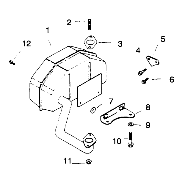 Exhaust Group Engine Kohler Model No Cv14 T 1412continued