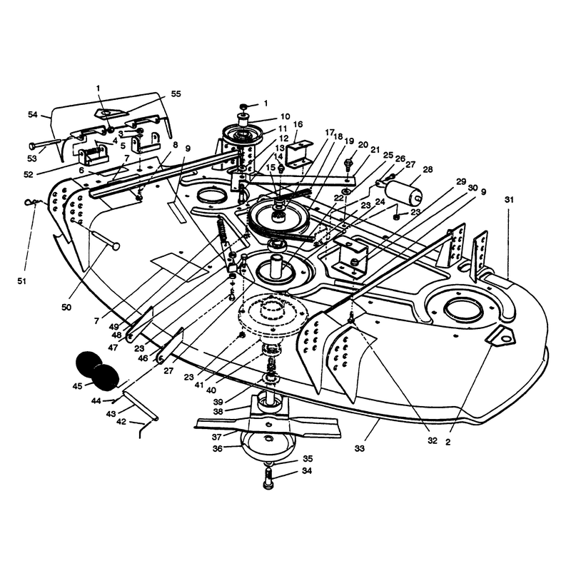 Deck and Spindle Assembly