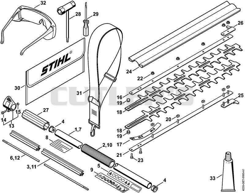 Drive tube assembly, Blade