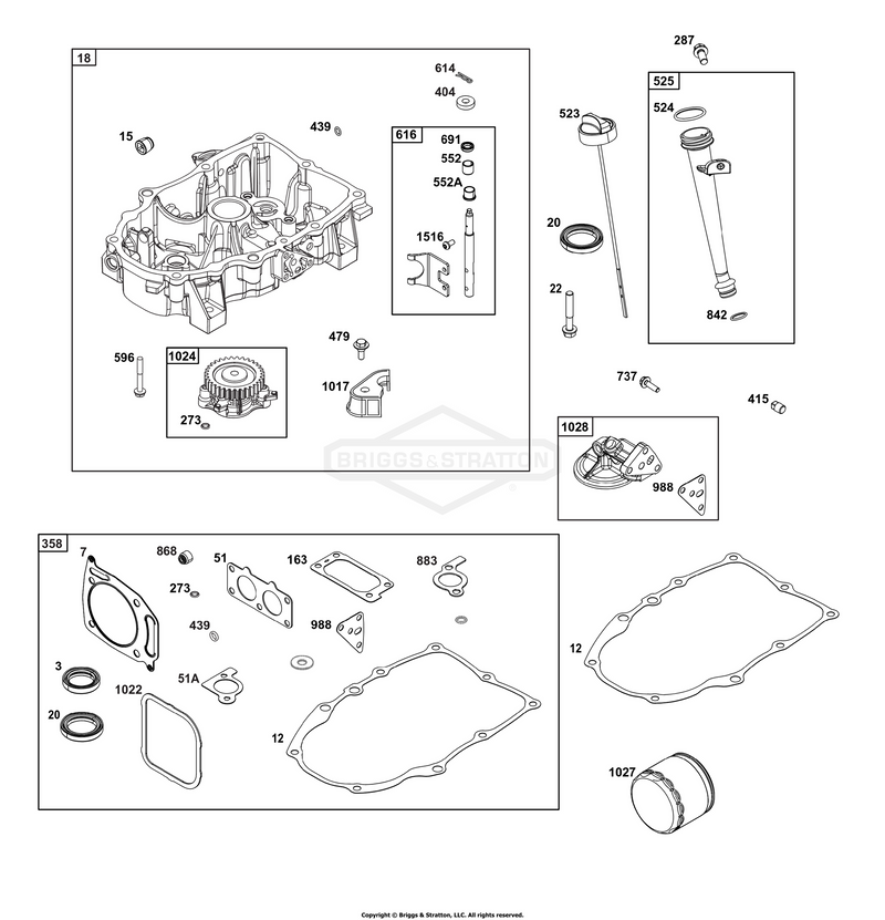 Crankcase Cover/Sump Group