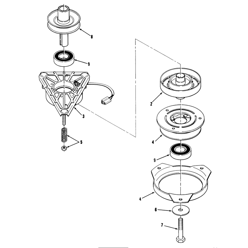 Engine Pulley & Pto Clutch Assembly