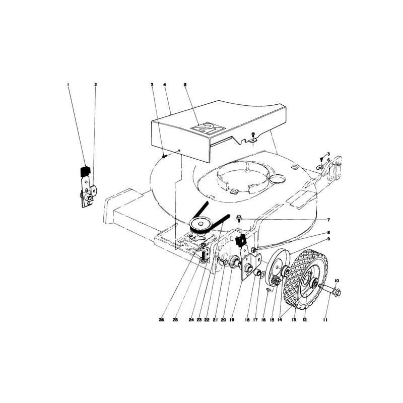 Front Wheel and Pivot Arm Assembly