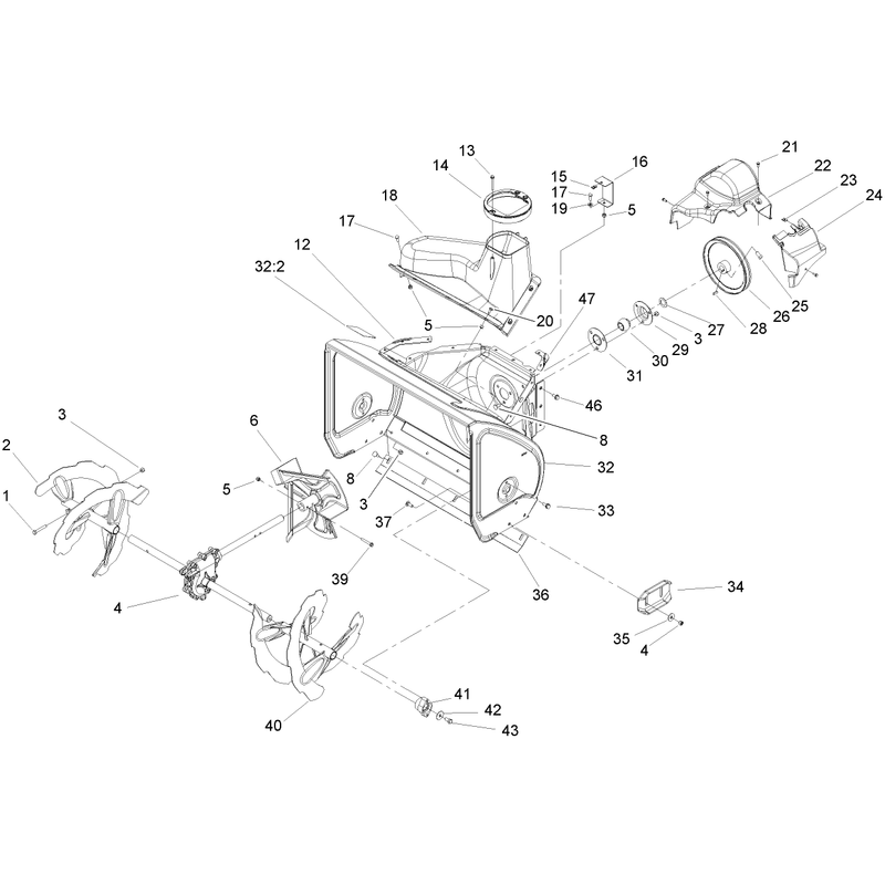 Auger and Housing Assembly
