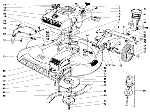 Toro 17601 Whirlwind Mower (Serial #: 9000001 - 9999999) Parts Diagram