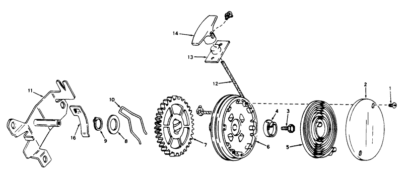 Rewind Starter No 590450a