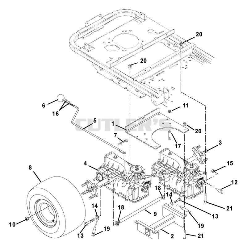 Transaxle, Dump Valves And Rear Wheels