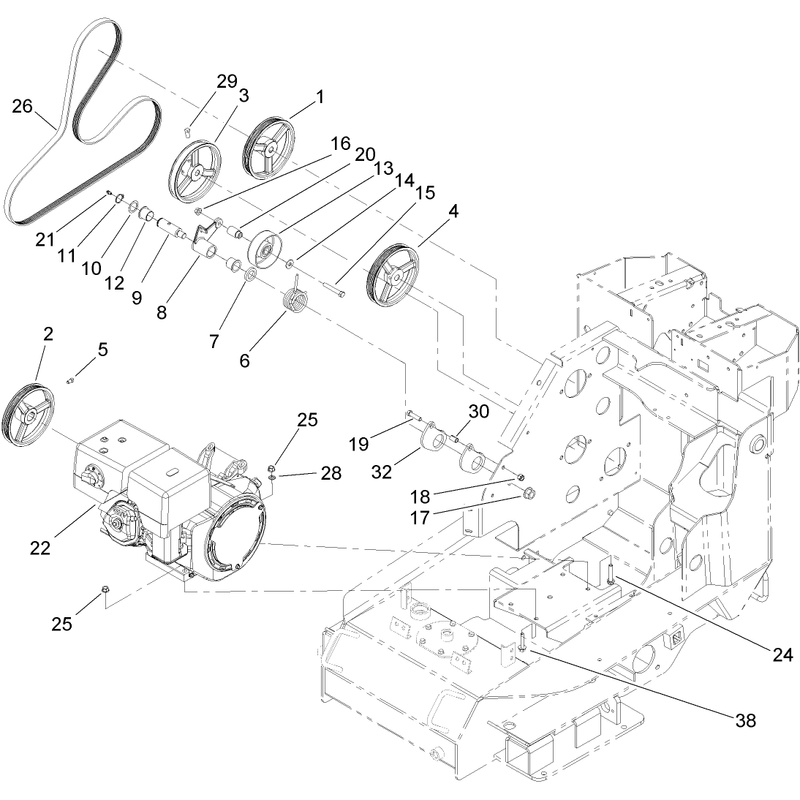 Engine and Drive Assembly