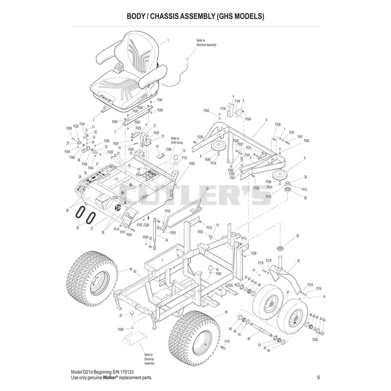 Body Chassis Assembly GHS Models