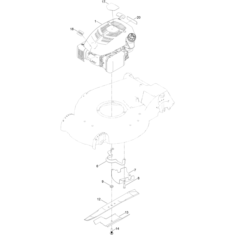 Engine and Blade Assembly