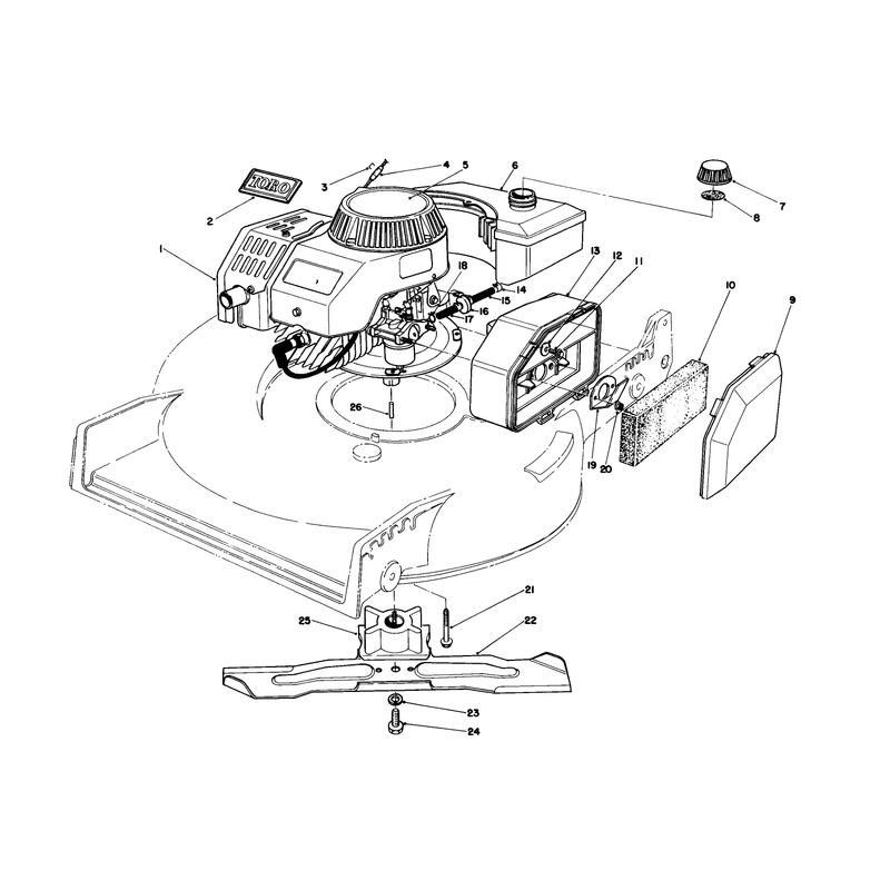Engine Assembly Model No 47pf5 Used on Units with Serial No 7000001 - 7001110
