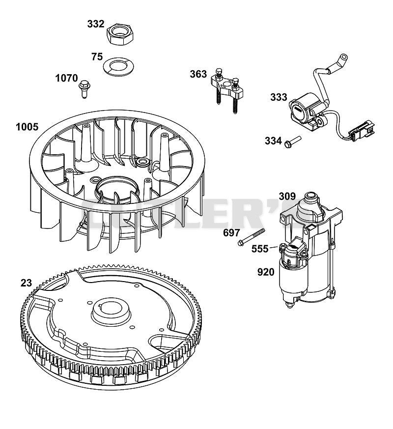 FLYWHEEL, IGNITION, AND STARTER GROUP