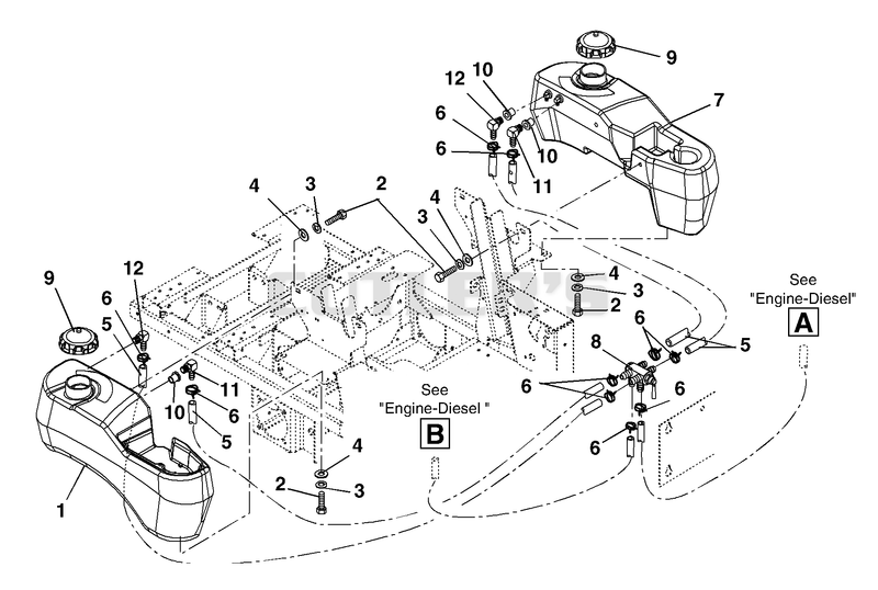 Fuel Tanks And Hoses-Diesel