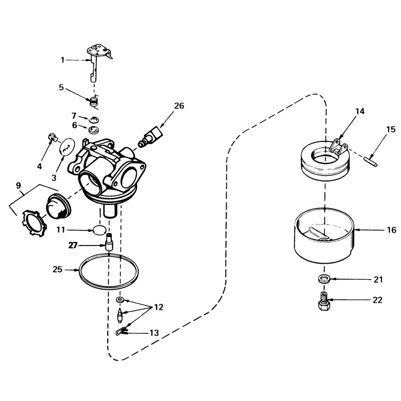 Carburetor No 632050a