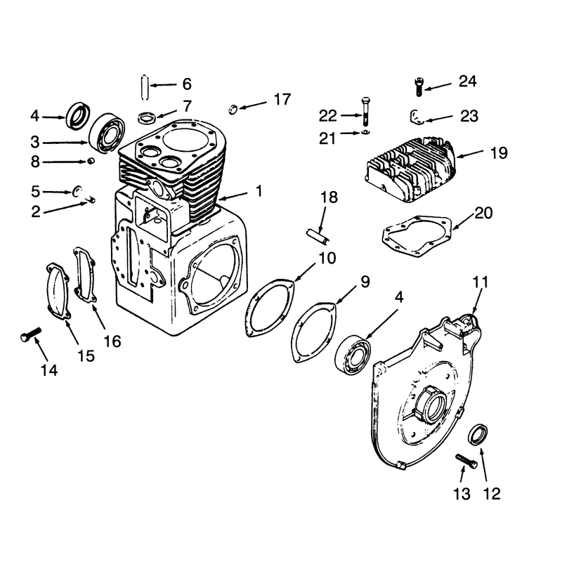 Crankcase and Cylinder Head